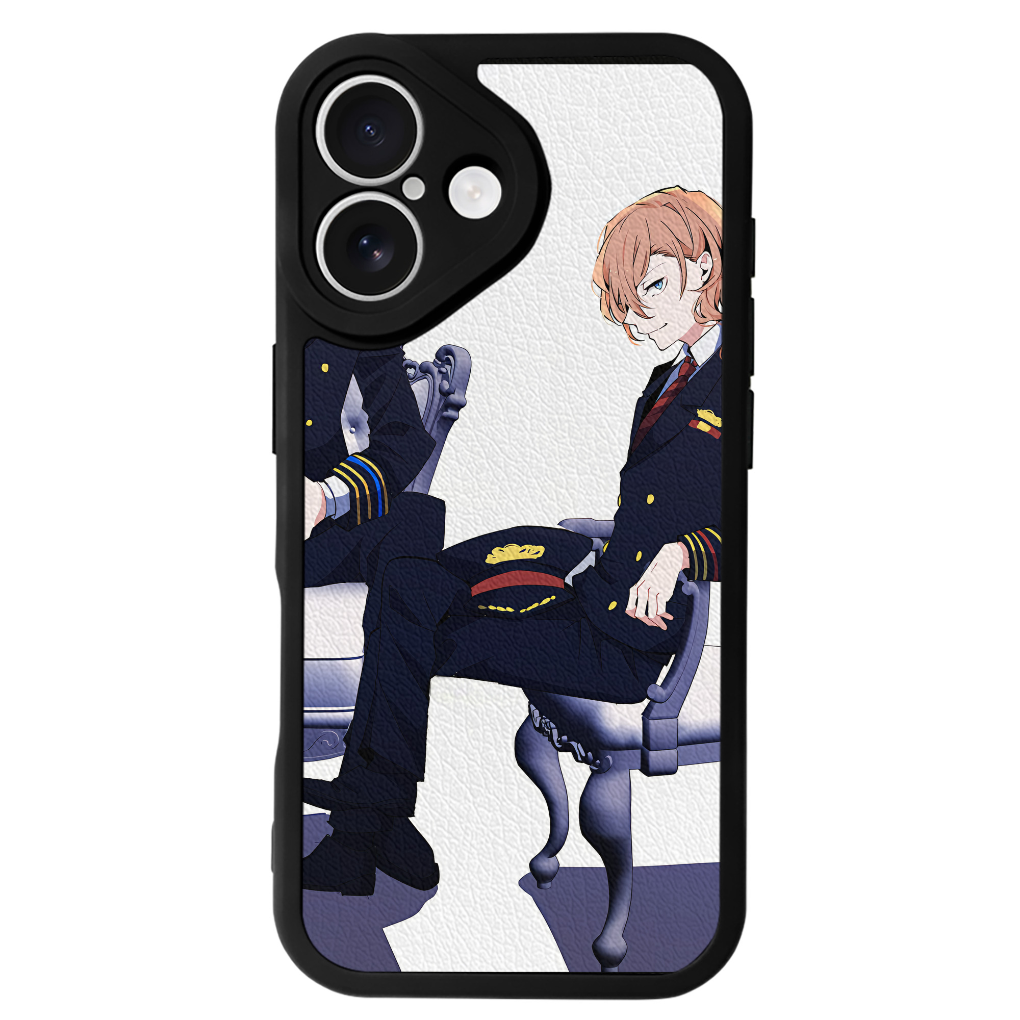 （画像用） 文豪ストレイドッグス Bungo Stray Dogs 【iPhone 16シリーズ対応】シリコンスマホケース（レザー調） 材質：シリコン